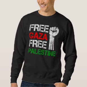 Fri Gaza-Palestina Lång Ärmad Tröja