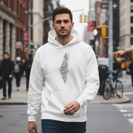 Fri Gazaremsan, Palestina, Karta Cloud Ord Hoodie