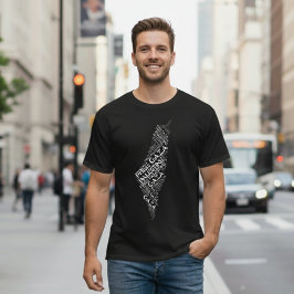 Fri Gazaremsan, Palestina, Karta Cloud Ord T Shirt