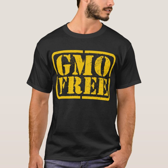 Fri GMO - bärnsten T-shirt (Framsida)