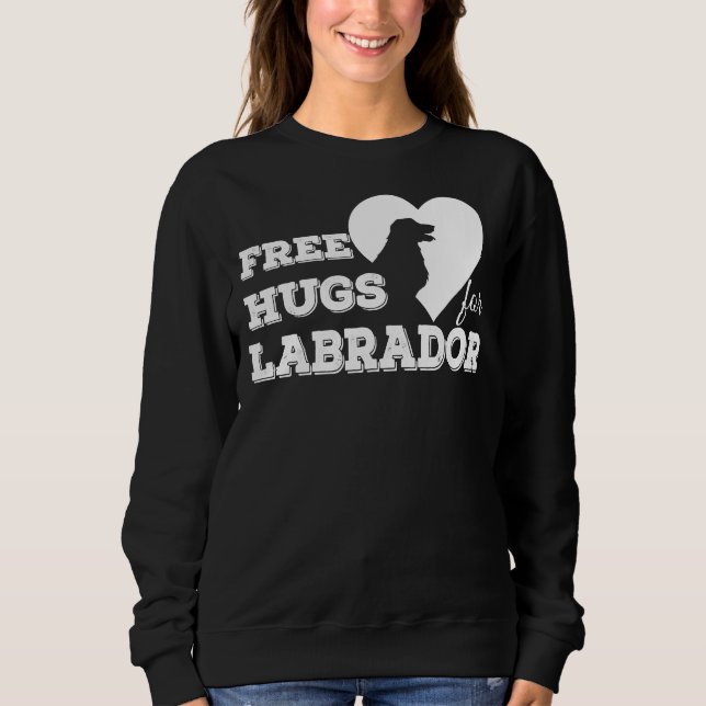 Fri hals för Labrador T Shirt (Framsida)