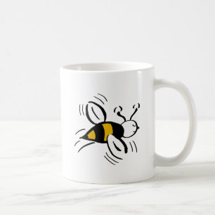 Fri honung och svart för bi kaffemugg