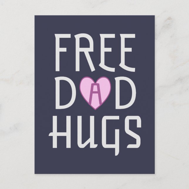 Fri hugg från Pappa Vykort (Framsida)