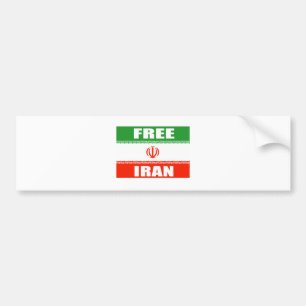 FRI IRAN flagga Bildekal