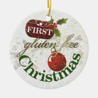 Fri julprydnad för första Gluten Julgransprydnad Keramik