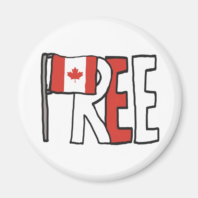 Fri Kanada Magnet (Framsidan)
