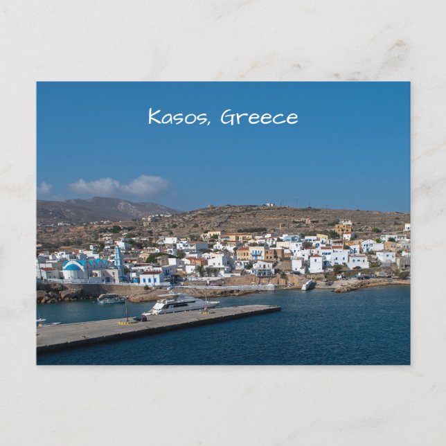 Fri, Kasos Grekisk Ö-postkort Vykort (Framsida)