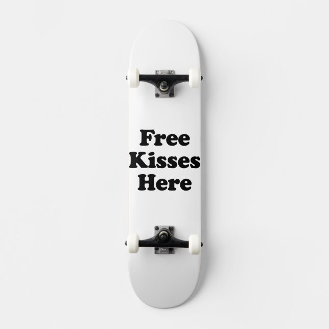 Fri Kisses här Skateboard Bräda 19,5 Cm (Framsida)