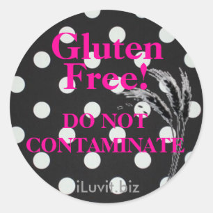 FRI klistermärke för GLUTEN för den skräddarsy