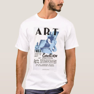 Fri konst klassificerar 1936 WPA Tee Shirt