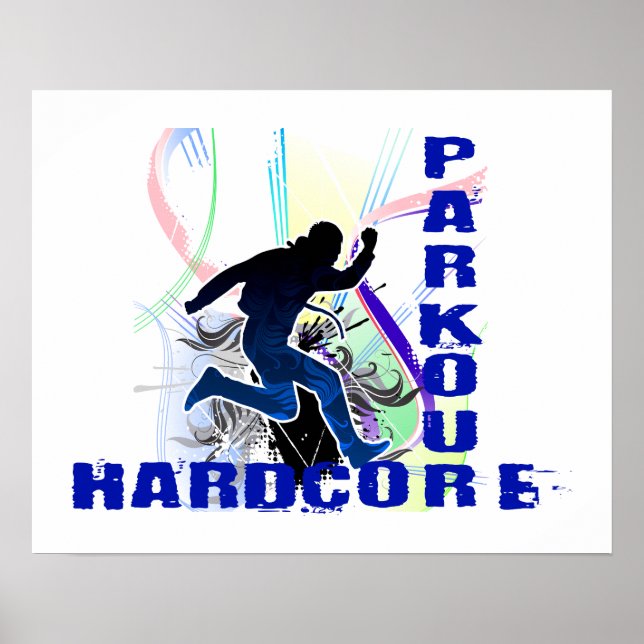 Fri körning av Parkour Hardcore Poster (Framsidan)