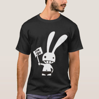 fri kramt-skjorta för kanin t-shirt