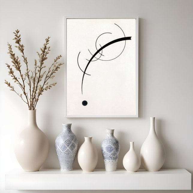Fri kurva till Point-Vasily Kandinsky Poster (Skapare uppladdad)