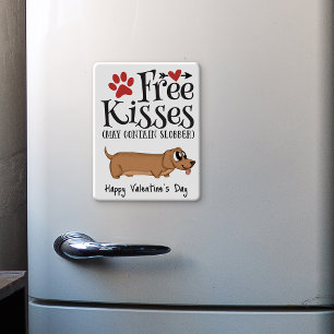Fri kyss...och slobber Valentine från hund Magnet