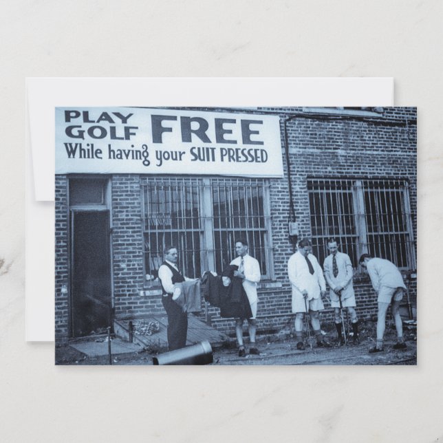 Fri lekGolf (stunder som har din kostym att Inbjudningar (Framsida)