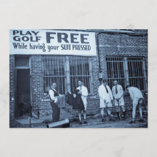 Fri lekGolf (stunder som har din kostym att Inbjudningar