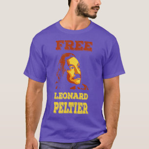 FRI LEONARD PELTIER vintage retro stil T Shirt
