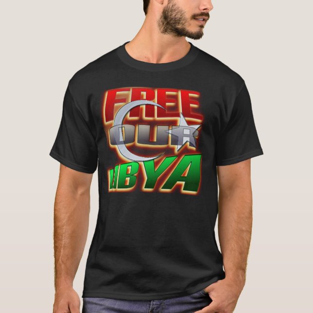 Fri Libyen revolutionskjorta Tröja (Framsida)