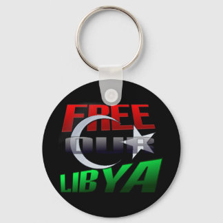 Fri Libyengåva för libyska vänner och familj Nyckelring