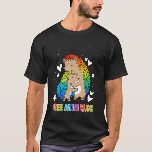 Fri Mamma Hugs 2 T Shirt (Framsida)