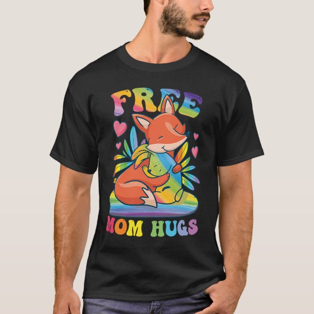 Fri Mamma Hugs 3 T Shirt (Framsida)