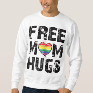 Fri Mamma Hugs Cute LGBT Pride Gay Gift. Lång Ärmad Tröja