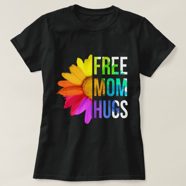 Fri Mamma Hugs Gay pride HBT-Daisy T Shirt (Design framsida)