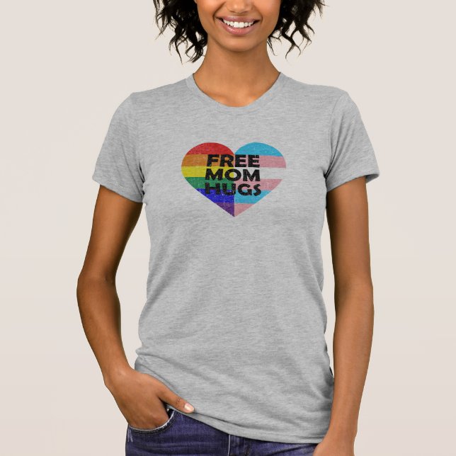 Fri Mamma Hugs T-Shirt (Framsida)