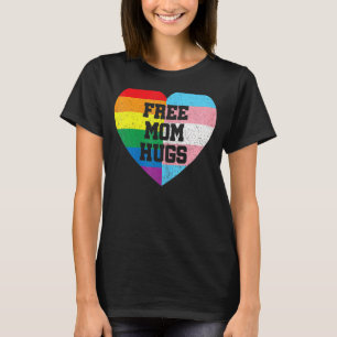 Fri Mamma med regnbåge och transgenus Flagga T Shirt