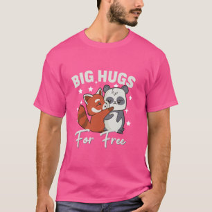 Fri Mamma Panda Bear hugs Cute Lekbjörnsmoms T Shirt