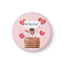 Fri mariy Kisses Valentine Hund Red