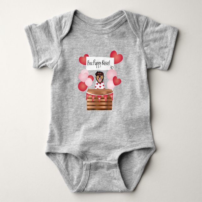 Fri mariy Kisses Valentine Hund Red T Shirt (Framsida)