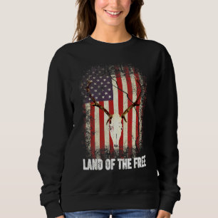 Fri mark - Hjort Skull 4 juli Amerika T Shirt