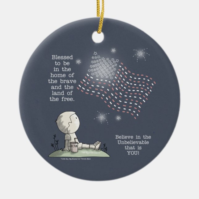 Fri mark julgransprydnad keramik (Framsidan)