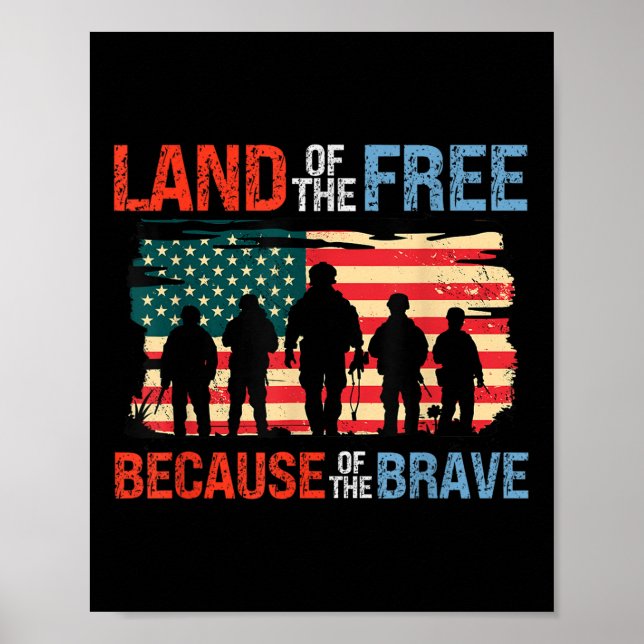 Fri mark på grund av det Modiga minnesmärket Poster (Framsidan)