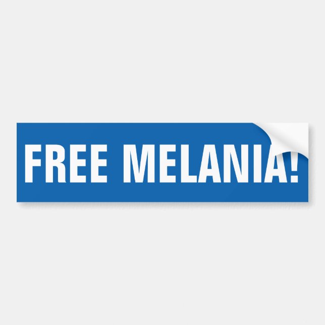 FRI MELANIA bildekal (Framsidan)