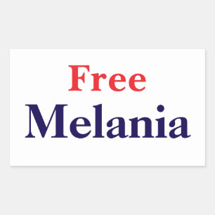 Fri Melania Rektangulärt Klistermärke