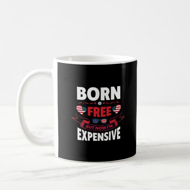 Fri, men nu är jag dyrbar - tyst PM Kaffemugg (Vänster)