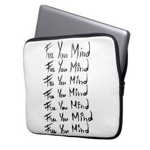 FRI MITT MINNE! Motiv kalligrafi-citat Laptop Sleeve