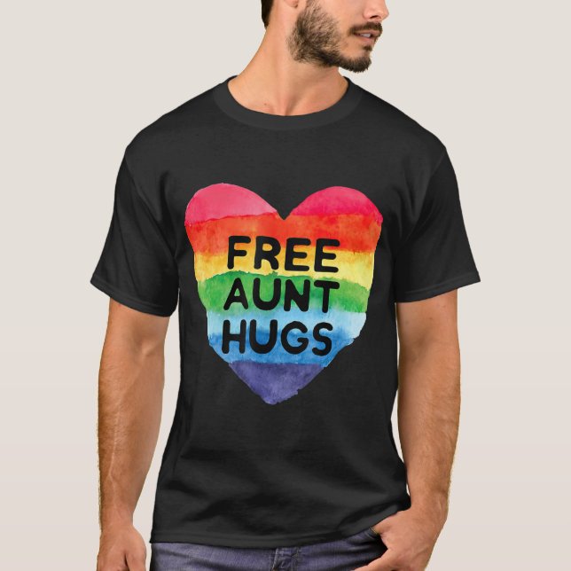 Fri Moster Hugs T Rainbow Pride LGB Gifts T T Shirt (Framsida)