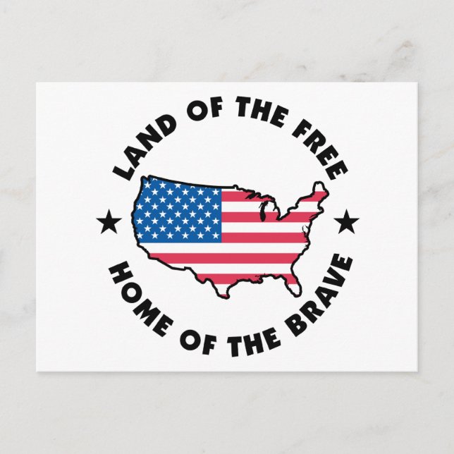 Fri och Modig Vykort (Framsida)