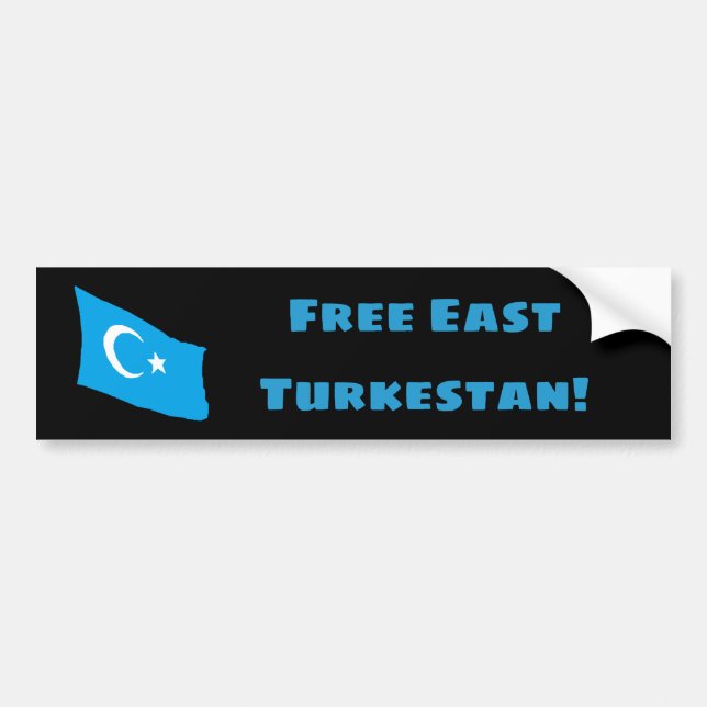 Fri östlig Turkestan bildekal (Framsidan)