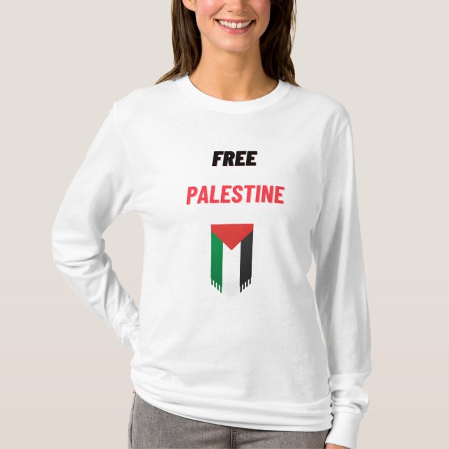 FRI PALESTINA: ALLA LIV ÄR LIKA: T SHIRT (Framsida)