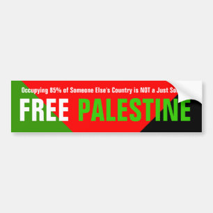 Fri Palestina bildekal