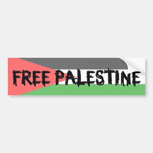 FRI PALESTINA bildekal (Framsidan)