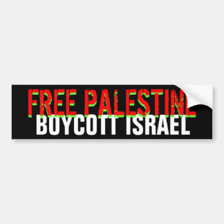 FRI PALESTINA BOJKOTTISRAEL bildekal