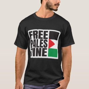 Fri Palestina, fritt Gaza, Palestina Flagga T Shirt