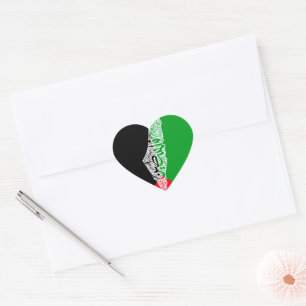 Fri Palestina karta och flagga ف ل س ط ي ن Hjärtformat Klistermärke