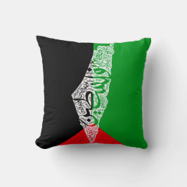 Fri Palestina karta och flagga ف ل س ط ي ن Kudde