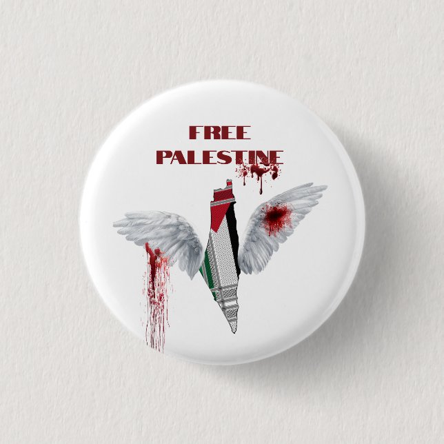 Fri Palestina-knapp - Palestina-pinne Knapp (Framsida)